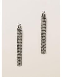 N°21 Jewel Chandelier N ° 21 Earrings With Pendants - White