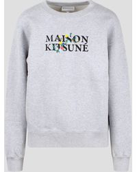 Maison Kitsuné - Maison Kitsune Flowers Comfort Sweatshirt - Lyst