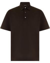 ZEGNA - Polo Shirt Short Sleeve Cotton - Lyst