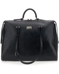 Dolce & Gabbana - 'Vittoria' Shoulder Bag With Two Shoulder Straps And Logo Plaque On The Front - Lyst