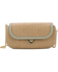 Coccinelle - Raffia And Leather Bag - Lyst