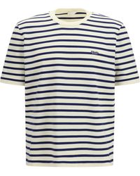 Prada - Short-Sleeve Cotton Sweater - Lyst