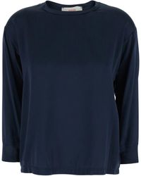 Jucca - Top Round Neck Long Sleeves With And - Lyst
