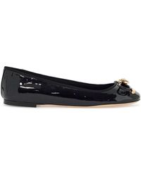 Versace - Opera Bow Ballet Flats - Lyst