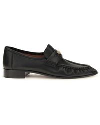 Chloé - Calf Leather Bos Taurus Slip-On Loafers - Lyst