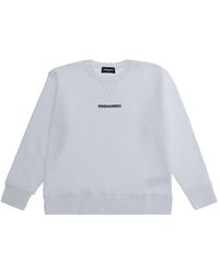 DSquared² - Crew Neck Sweatshirt Cotton Hoods & Sweatshirts - Lyst