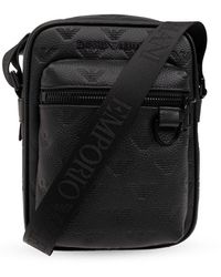 Emporio Armani - Monogrammed Shoulder Bag, - Lyst