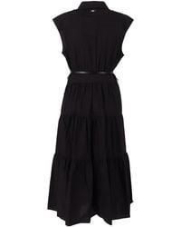 Michael Kors - Poplin Midi Shirt Drs Organic Cotton Mini Dress - Lyst