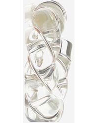 Bottega Veneta - Hoop Earrings Twist Glass - Lyst