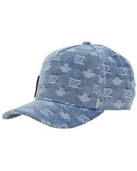 DSquared² - Light Baseball Cap With All-Over Logo - Lyst