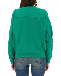 McQueen - Varsity Skull Sweatshirt Cotton Sweatshirts - Lyst
