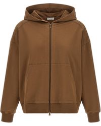 Brunello Cucinelli - Cotton Hoodie Clothing - Lyst
