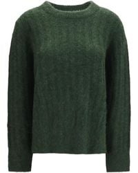 Allude - Cashmere And Silk Crewneck Sweater Kashmir/Capra Hircus - Lyst