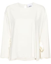 Erika Cavallini Semi Couture - Wide Open-Sleeves Blouse - Lyst