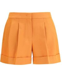 Fendi - Orange Wool Oves Aries Bermuda Shorts - Lyst