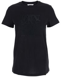 Max Mara - Cotton Crew Neck T-Shirt With Logo T-Shirts & Jerseys - Lyst
