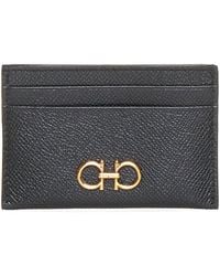Ferragamo - Gancini Leather Card Holder - Lyst
