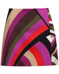 Emilio Pucci - Printed Silk Skirt - Lyst