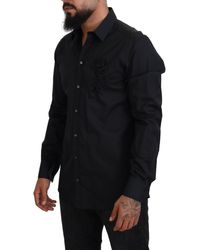 Dolce & Gabbana - Roses Slim Fit Cotton Shirt - Lyst