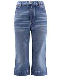 Chloé - Denim Capri Jeans - Lyst