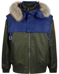 JW Anderson E Cotton Jacket in Blue for Men Mens Jackets JW Anderson Jackets Save 52% 