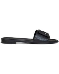 Fendi - Leather Baguette Slides - Lyst