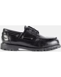 Studio Nicholson - Boat Shoe Smooth Calf Leather With Vibram Guston Sole Flat - Lyst