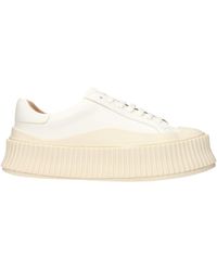 Jil Sander - Sneakers Leather/Optic - Lyst