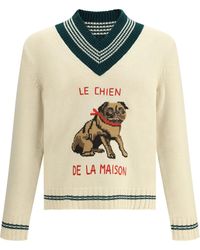 Valentino - Le Chien De La Maison Wool Sweater - Lyst