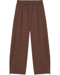 Alpha Studio - Pantalone Coulisse Cioccolato - Lyst