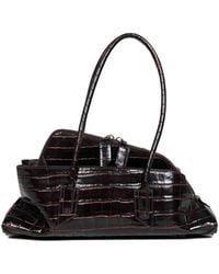 The Attico - Coffee "La Passeggiata Small" Top Handle Bag - Lyst