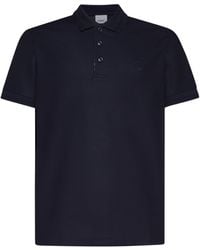 Burberry - Logo Cotton Polo Shirt - Lyst
