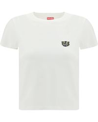 KENZO - Cotton T-Shirt With The Embroidered Â€Œwild Tigerâ€ - Lyst