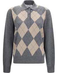 Rohe - Ballantyne Argyle Polo T-Shirts - Lyst