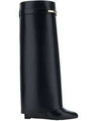 Givenchy - Sandals With Logo Plaque On The Front And High Wedge Heel - Lyst