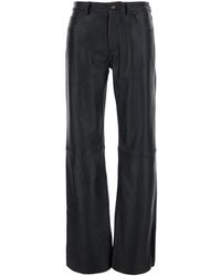 Grifoni - Leather Trousers - Lyst