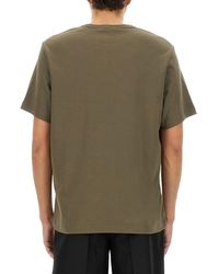 Helmut Lang - T-Shirt With Logo Cotton T-Shirts - Lyst