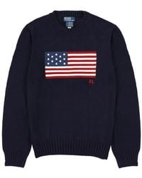 Polo Ralph Lauren - Cotton Sweater With Embroidery Jumpers - Lyst