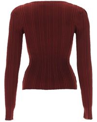 Self-Portrait - Top With Lace Detail Viscose Tops - Lyst