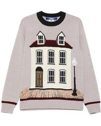 Junya Watanabe - House-Graphic Crew-Neck Sweater - Lyst