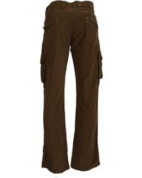 Ermanno Scervino - Cotton Corduroy Cargo Pants Elastane - Lyst