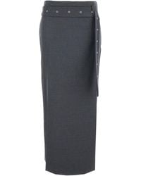 Low Classic - Skirt With Waist Belt - Lyst