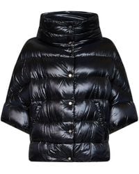 Herno - Ultralight Nylon Cape-Like Down Jacket - Lyst