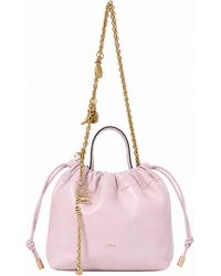 Chloé - Light Lilac Icons Mini Shoulder Bag With Chain - Lyst