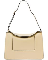Wandler - 'penelope' White Shoulder Bag With Logo Print In Leather Woman - Lyst