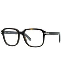 Dior - Eyeglasses Square Full Rim, Shiny Dark Havana Frame And Clear Demo Lenses Lens Blacksuitos5I2000 - Lyst