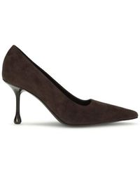 Jimmy Choo - Brown Leather High Heel Pumps - Lyst