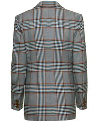 Vivienne Westwood - Single-Breasted Jacket With All-Over Check Motif - Lyst