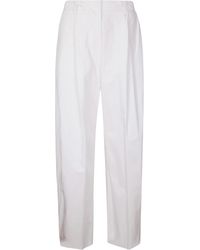 Thelatest Billie Popeline Leggero Ab Trousers in Blue | Lyst