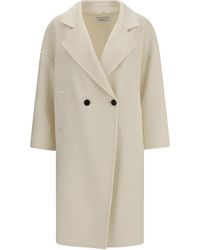 Aftercoat - Double-Breasted Long Coat - Lyst